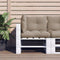 vidaXL - Palletkussens - 3 - st - stof - taupe