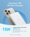 Anker MagGo Slim - Powerbank 10.000mAh - Draadloos 15W - Wit