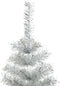 vidaXL - Kunstkerstboom - met - standaard - 180 - cm - PET - zilverkleurig