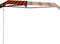 vidaXL - Luifel - uittrekbaar - met - windsensor - LED - 450x300 - cm - oranje - bruin