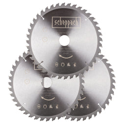 Scheppach Cirkelzaagbladset O254 - Cirkelzaagbladen - 48 Tanden - Set van 3 (3 stuks)
