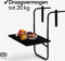 Infinity Goods Balkontafel - Inklapbaar - 40 x 60 cm - Verstelbaar - Zwart