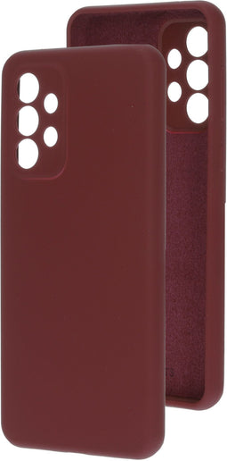 Mobiparts Silicone Cover Samsung Galaxy A33 5G - Soft case - Krasbestendig - Plum Red (2022)