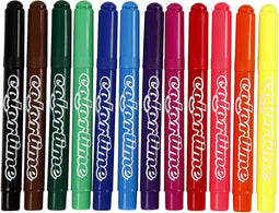Colortime stift, 5 mm lijn, Standaard-kleuren, 12 stuks