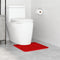 vidaXL - Badmat - U-Vorm - Rood - 50x50 - cm - Polypropeen - Antislip