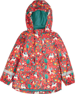 Frugi Puddle Buster - Jas - Lange mouw - Watermelon Pegasus (maat 104)