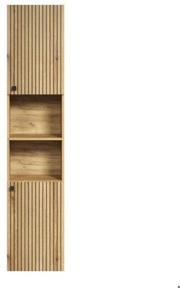 Ebuy24 PURE BLISS - Badkamerkolom - L40 x H186 x D31cm - Eiken decor