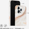 Selencia iPhone 14 Pro Max - Back Cover - 100% gerecycled - Wit Marmer