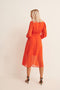 NA-KD Button Front Slit Dress - Dames Jurk - V-hals - Maat 40