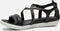 ECCO Simpil - Platte sandalen - Klittenbandsluiting - Zwart - Maat 39