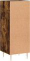 vidaXL - Dressoir - 34,5x34x90 - cm - bewerkt - hout - gerookt - eiken