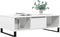 vidaXL - Salontafel - 104x60x35 - cm - bewerkt - hout - hoogglans - wit