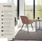 tectake® Eetkamerstoel Marilyn - Gestoffeerd - Fluweellook - Bruin/Zwart