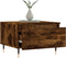 vidaXL - Salontafel - 50x46x35 - cm - bewerkt - hout - gerookt - eikenkleurig