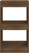 vidaXL - Boekenkast/kamerscherm - 40x30x72 - cm - bruin - eikenkleur
