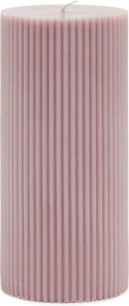 Rivièra Maison Pillar Candle Rib lila 7x15 set van 4