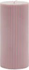 Rivièra Maison Pillar Candle Rib lila 7x15 set van 4