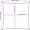 vidaXL - Zonnezeil - 160 - g/m² - vierkant - 3x3 - m - HDPE - lichtgrijs