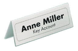 Durable - Tafelnaambord 8050 61x150mm transparant