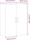 vidaXL - Wandkast - 69,5x34x90 - cm - oud - houtkleurig