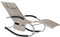 tectake® Ligstoel Taya - Ergonomisch Ligbed met Schommelfunctie - Beige