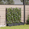 vidaXL - Tuinbak - met - Trellis - 3 - stuks - Zwart - 120x40x125,5 - cm