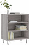 vidaXL - Dressoir - 57x35x70 - cm - bewerkt - hout - grijs - sonoma - eikenkleurig