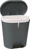 Sunware - Zamora pedaalemmer 8L antraciet - 28,5 x 23 x 28,5 cm