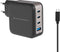 Conceptronic ALTHEA18B - Oplader - 100W Snellaadtechniek USB-C (3x) - Zwart