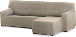 Hoes voor chaise longue met korte armleuning rechts Eysa ROC Lichtbruin 120 x 120 x 360 cm