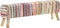vidaXL - Bankje - 160 - cm - chindi - stof - meerkleurig