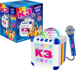 K3 Cube Sing 300 V2 - Disco box - Bluetooth - Microfoon - Partylichtshow