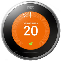 Google Nest - Learning Thermostat V3 - Slimme thermostaat met app bediening - Zilver