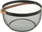 Fruitschaal/fruitmand met handvat rond zwart metaal 29 cm - Fruitschalen/fruitmanden - Draadmand van metaal