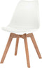 vidaXL - Eetkamerstoelen - 4 - st - kunststof - wit