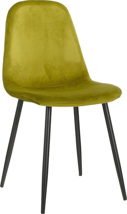 Mica Decorations Montelli - Eetkamerstoel - Velvet - Groen