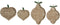 ESPRIT Middenstuk - Decoratieve figuren - Tropisch ontwerp - Groen (2 stuks)