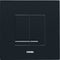 Wisa XS - Bedieningspaneel closet/urinoir - Tweeknops - Zwart (1 stuk)
