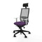 Bureaustoel met hoofdsteun Piqueras y Crespo 4B066N1 Paars