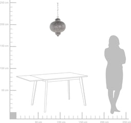 TYNE - Hanglamp - Zilver - Metaal