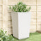 vidaXL - Plantenbakken - 4 - st - 32,5x32,5x57 - cm - polypropeen - wit