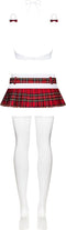 Obsessive School Kostuum - Erotische Rollenspel Kleding - Maat S/M - Rood