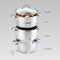 Feel Maestro MR-1030 - Stoomoven met braadpan - Roestvrij staal Ø 26 cm 8 L - Zilver