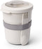 Amuse Morning & Noon Bowl + Spork & Spork en Rekker - Ontbijtkom - Lunchbox met vork/lepel - 2 Compartimenten - Lekvrij- Zand - 450 + 150 ml
