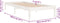 vidaXL - Bedframe - massief - hout - wit - 90x190 - cm