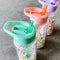 Petit Monkey Bentobox + Drinkfles Popsicles Back to School set - Wild Lilac/Aqua Blue