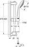 Grohe 27231001 - Doucheset - 3 straalsoorten - Chroom