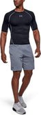 Under Armour HeatGear® Armour Compression Shirt Heren - Korte Mouw - UPF 30+ - Zwart (M)