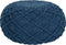 BERKANE - Poef - Blauw - 50 cm - Katoen