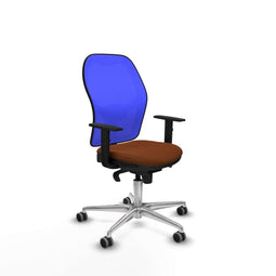 Piqueras y Crespo 1D086G0 - Bureaustoel - Verstelbare hoogte met armleuning - Blauw Bruin